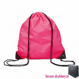 Rugzakje goedkoop bedrukken roze, rugzakje bedrukt, bedrukte rugzak, goedkope rugzak